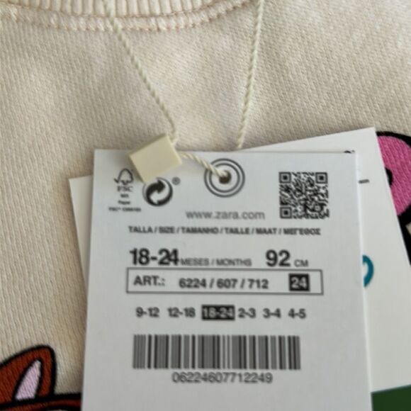 ZARA Kids | Ecru | CHIP ‘N DALE © DISNEY DRESS - Picture 4 of 4